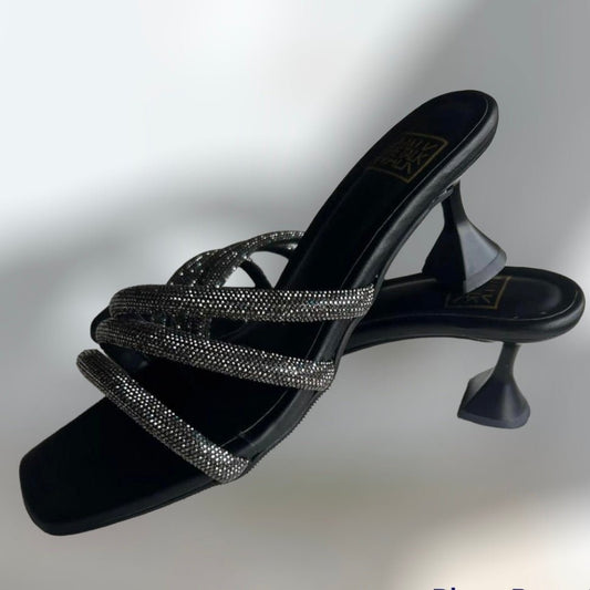 Emma - Black/Silver Diamond - WalkTheTalk