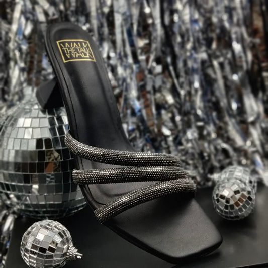 Emma - Black/Silver Diamond - WalkTheTalk