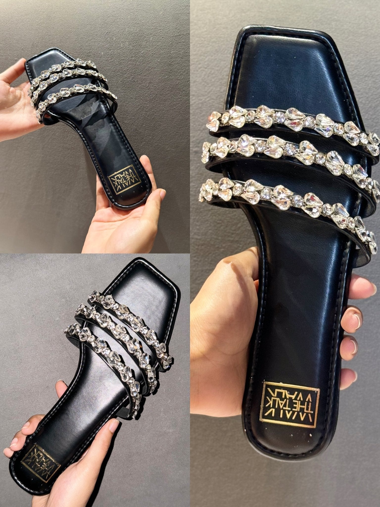 Ivana Flats - Black - WalkTheTalk