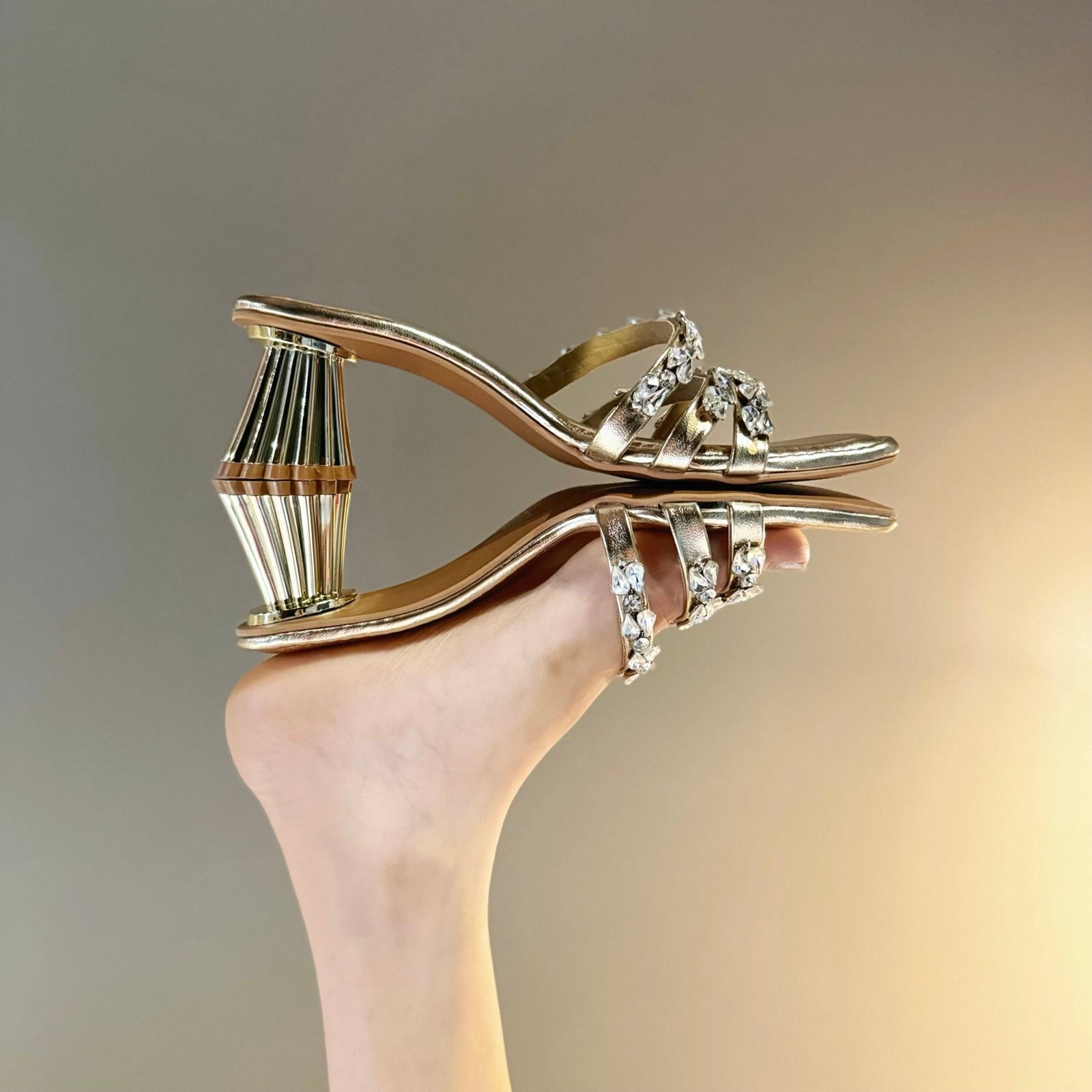 Ivana Heels - Gold - WalkTheTalk