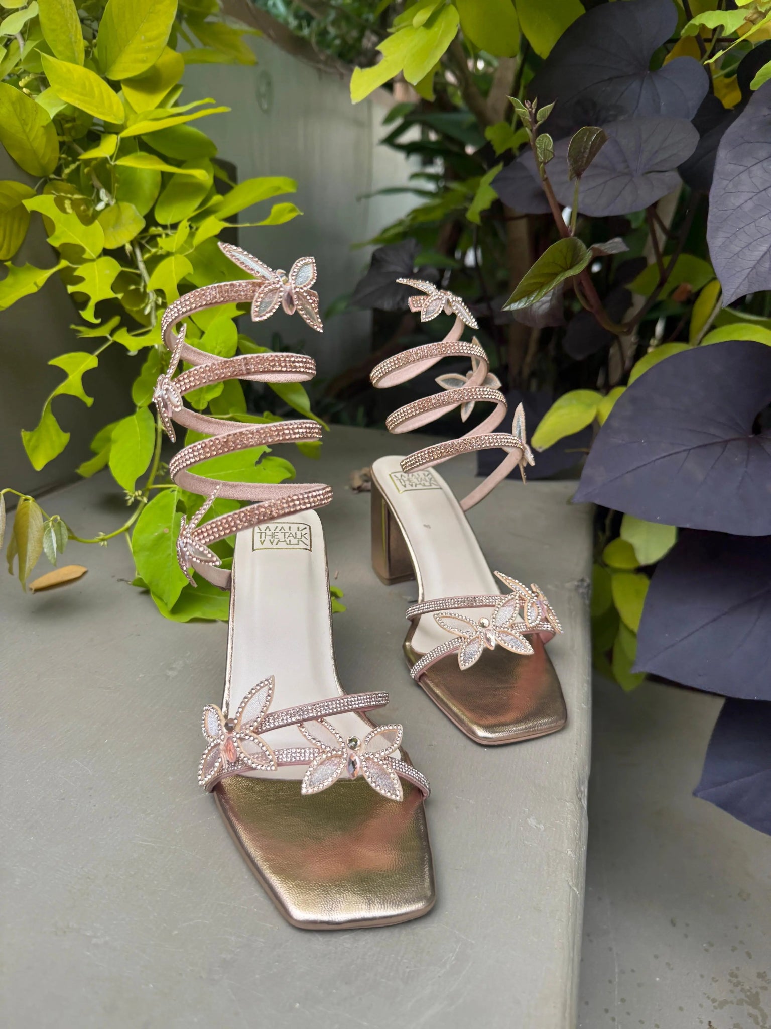 Regina Rose - Butterfly Spiral Heels - WalkTheTalk